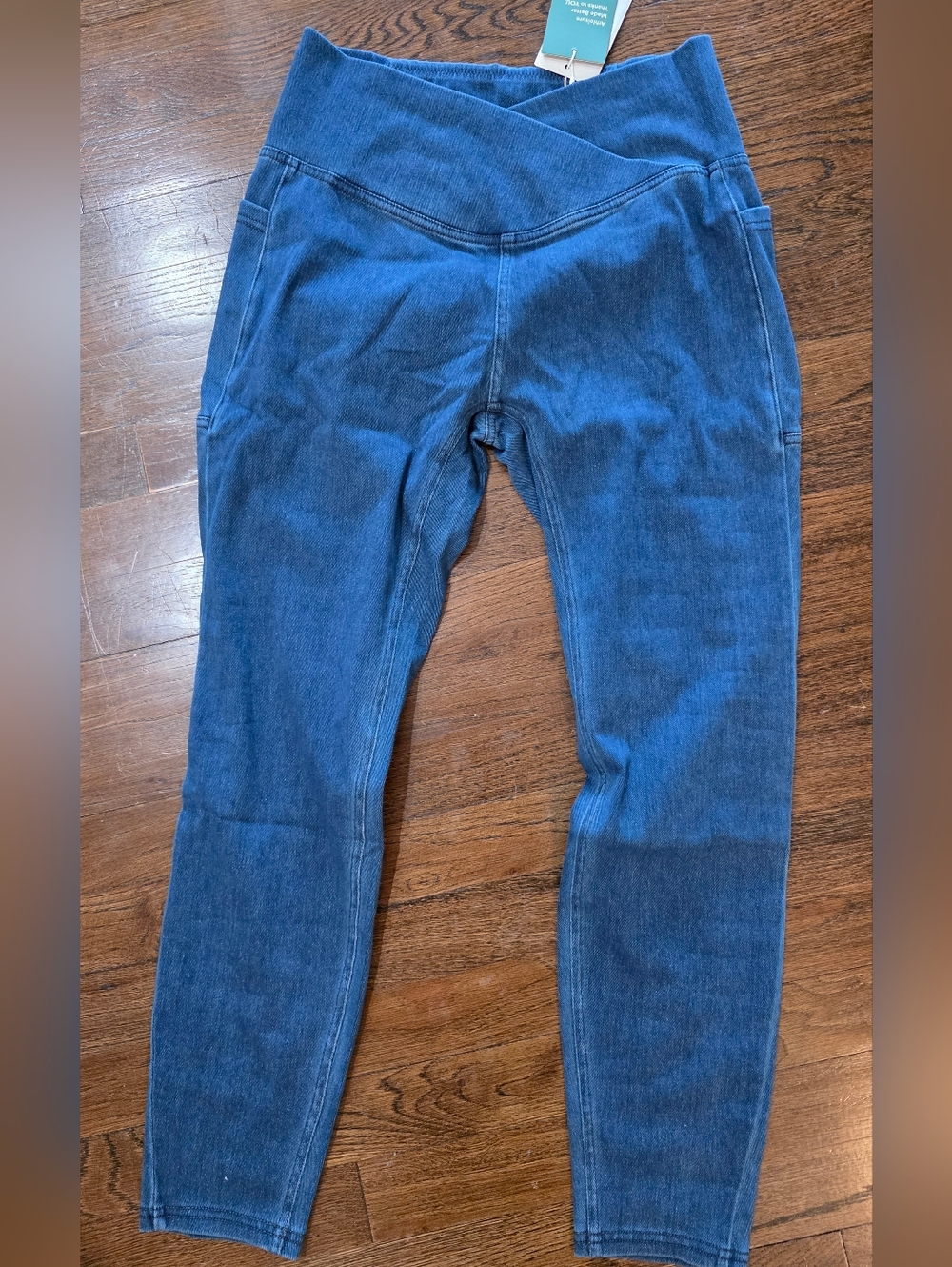HALARA Women's Blue High-Waist Jeggings Size Medium